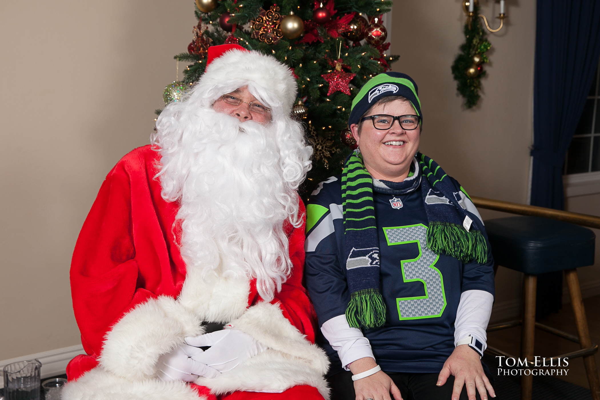 Santa with one of his special friends