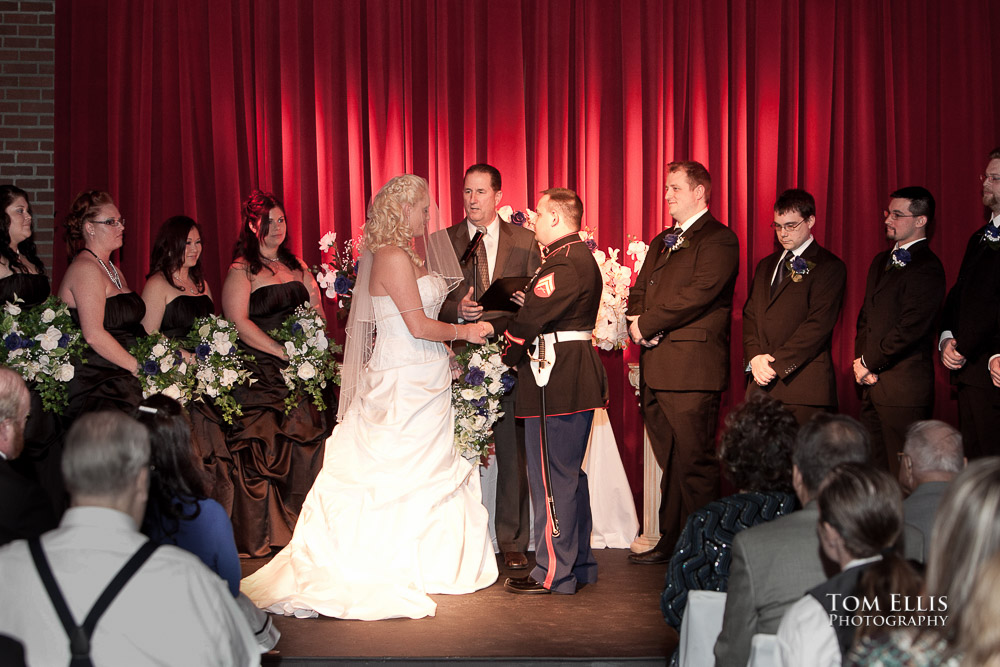 Seattle weding ceremony at the Georgetown Ballroom