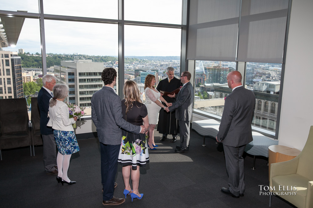 Photo from a wedding at the Seattle Municipal Courthouse