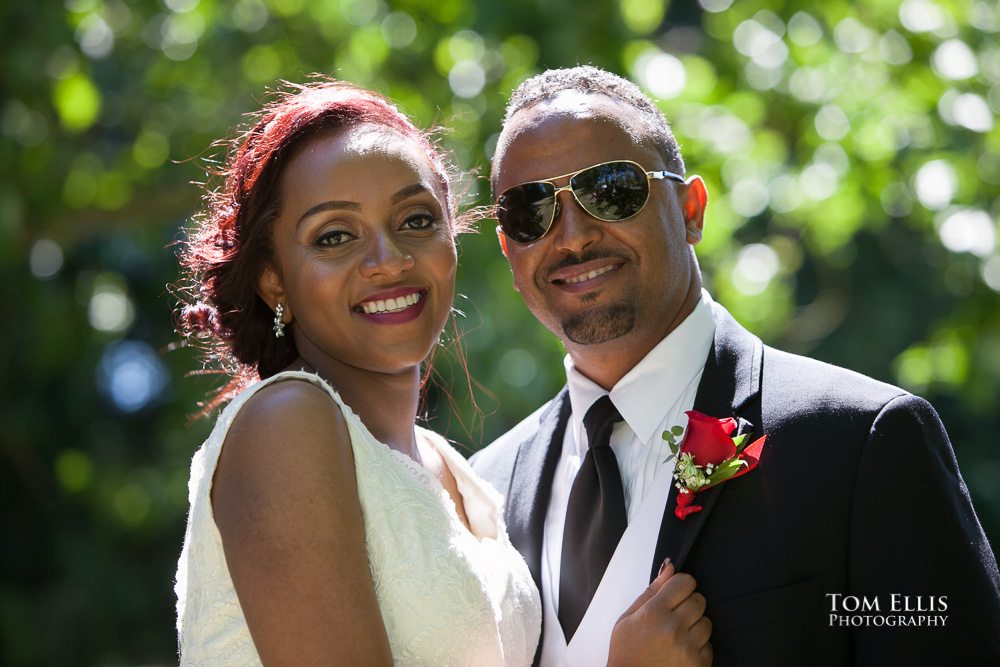 Romantic bride and groom close up photo, beautifully backlit