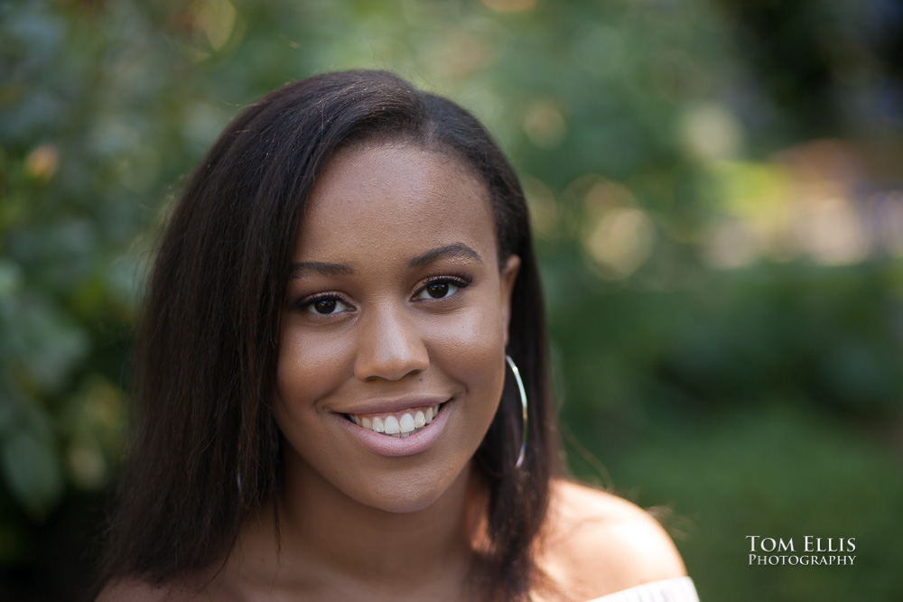 Close up photo of beautiful high-school senior girl