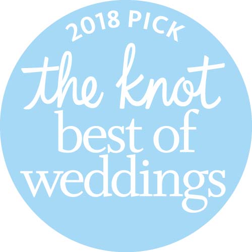 Knot Best of Weddings 2018 award badge