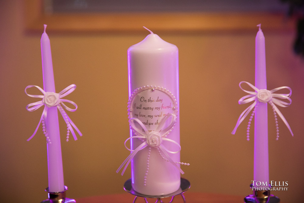 Unity Candle for the wedding ceremony of Elizabeth and Peter