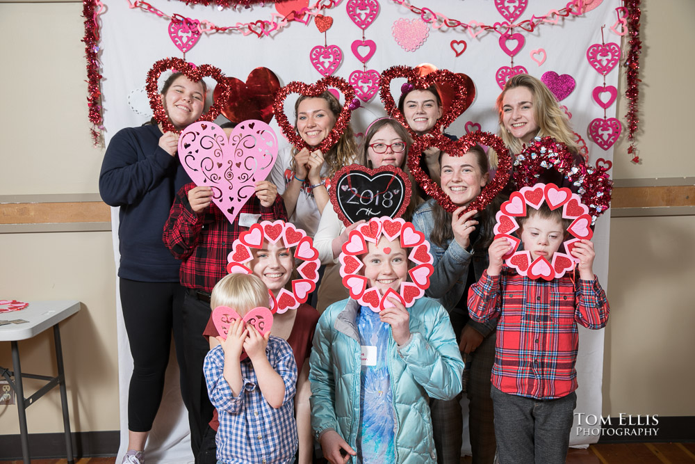 Family photo taken at the Down Syndrome Sweetheart Dance