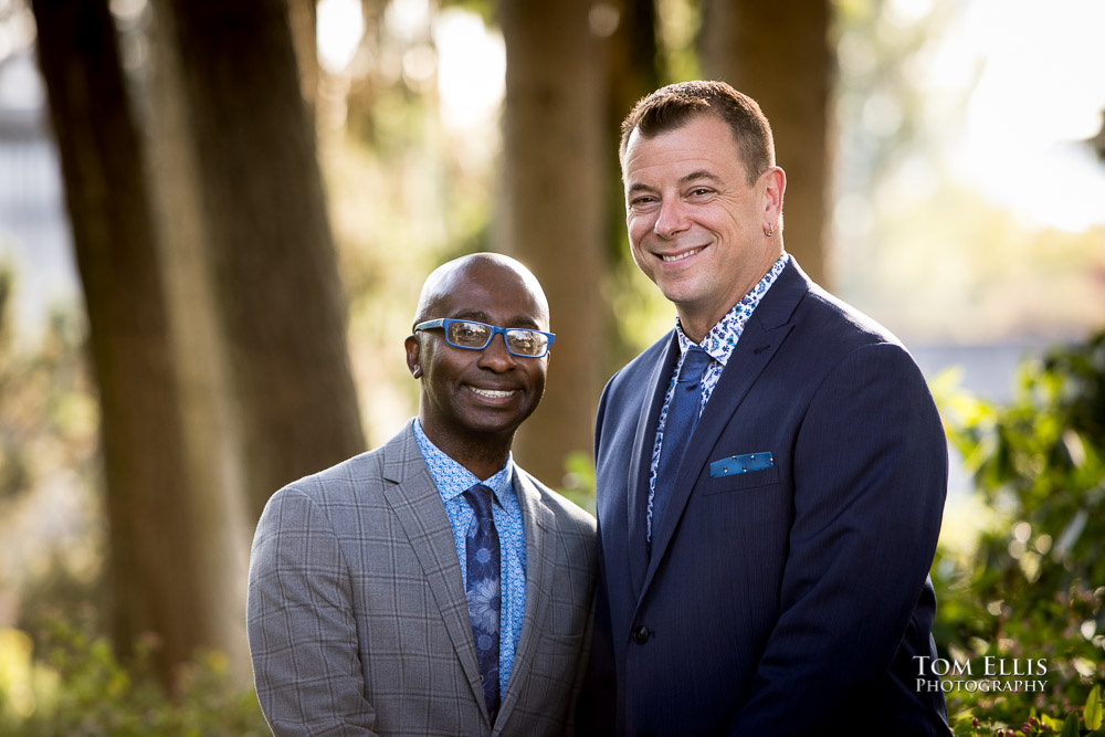 Alan and Terry during our pre-wedding photo session before their Seattle elopement wedding