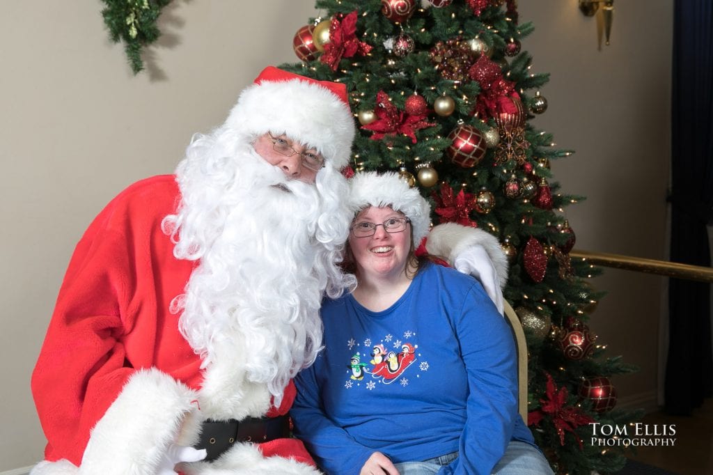 Santa poses with friends at the annual Special People's Holiday Cruise