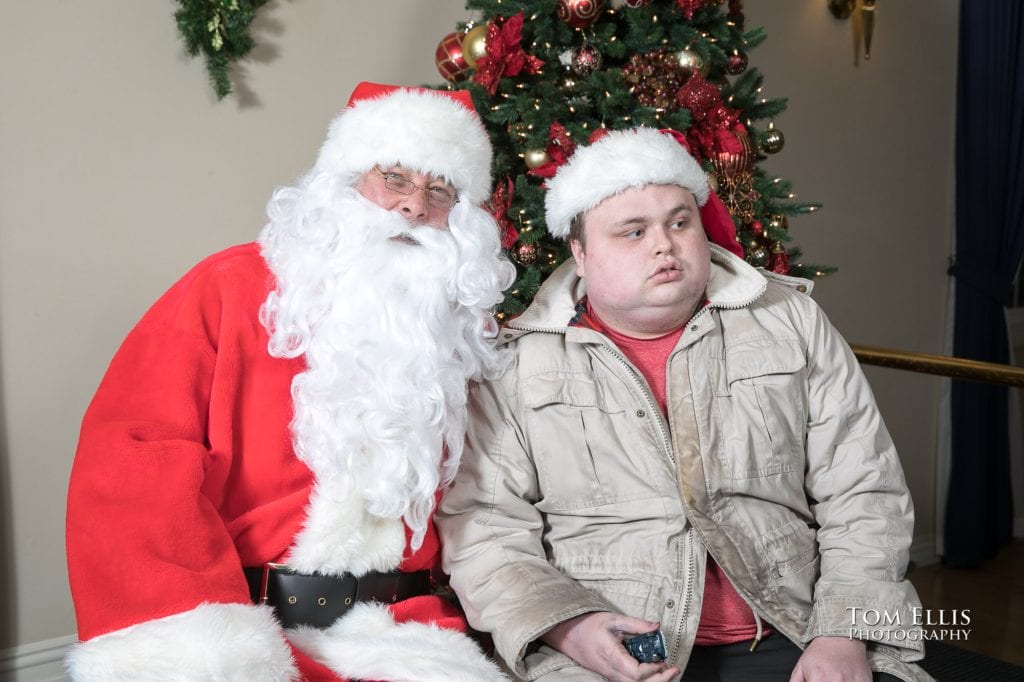 Santa poses with friends at the annual Special People's Holiday Cruise