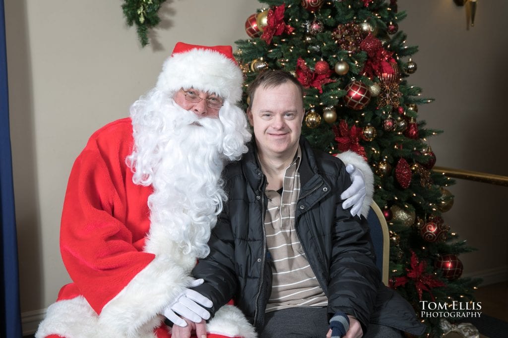 Santa poses with friends at the annual Special People's Holiday Cruise