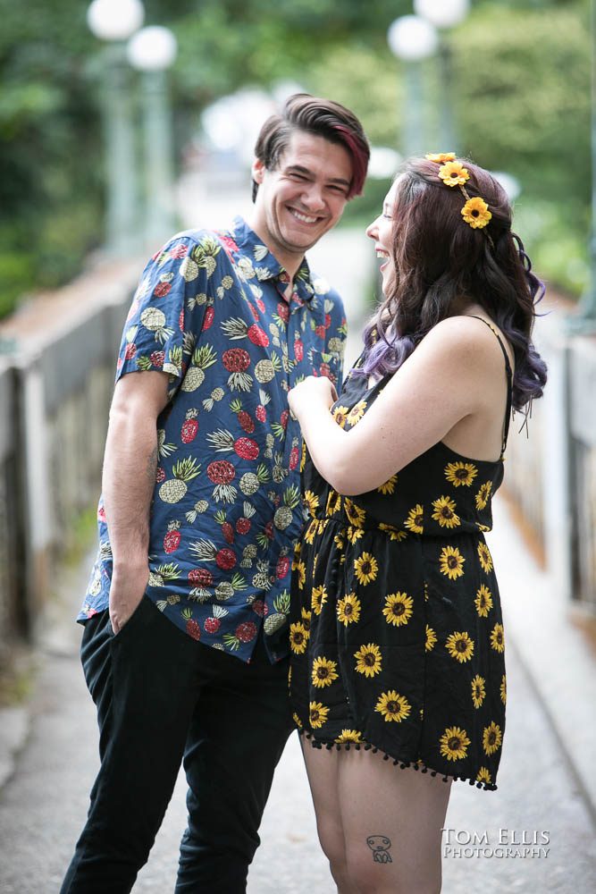 Seattle engagement photo session at the Washington Arboretum