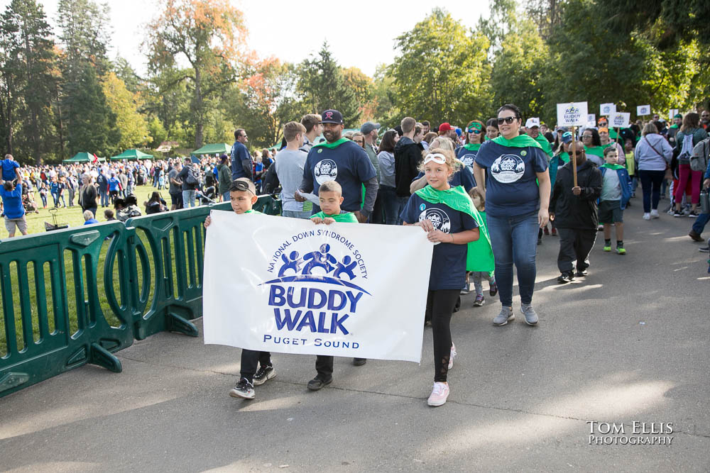 The beginning of the 2019 Down Syndrome Community Buddy Walk at Woodland Park Zoo.