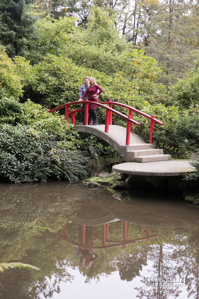 Kelly and David's engagement session at the Kubota Garden. Tom Ellis Photography, Seattle engagement photographer