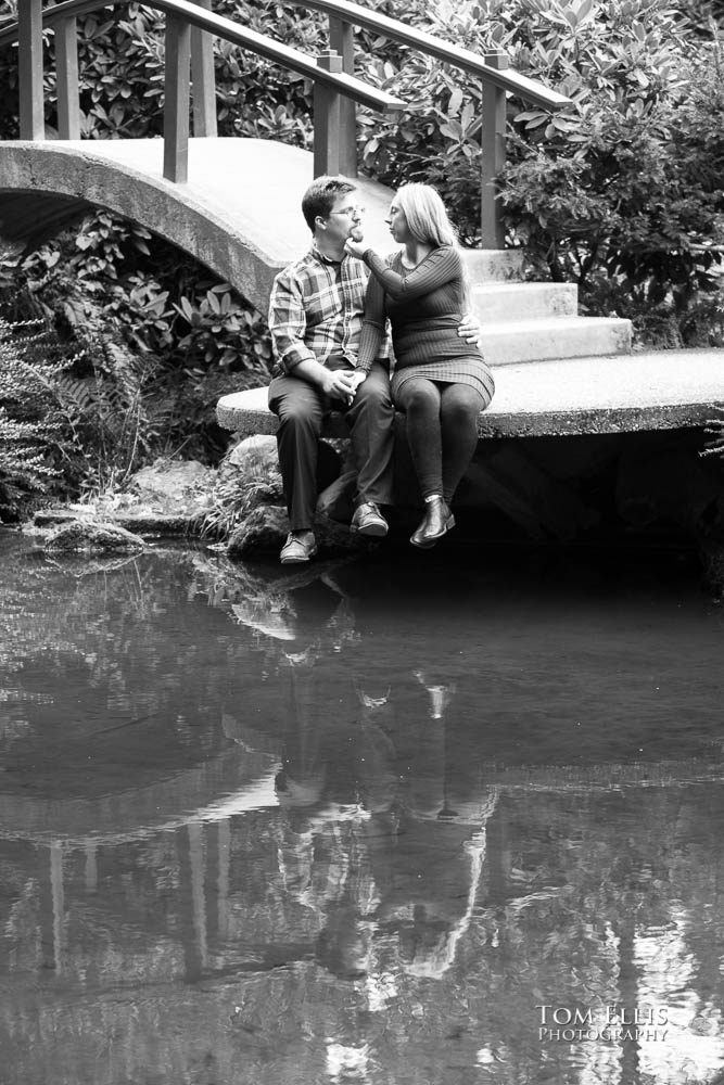 Kelly and David's engagement session at the Kubota Garden. Tom Ellis Photography, Seattle engagement photographer