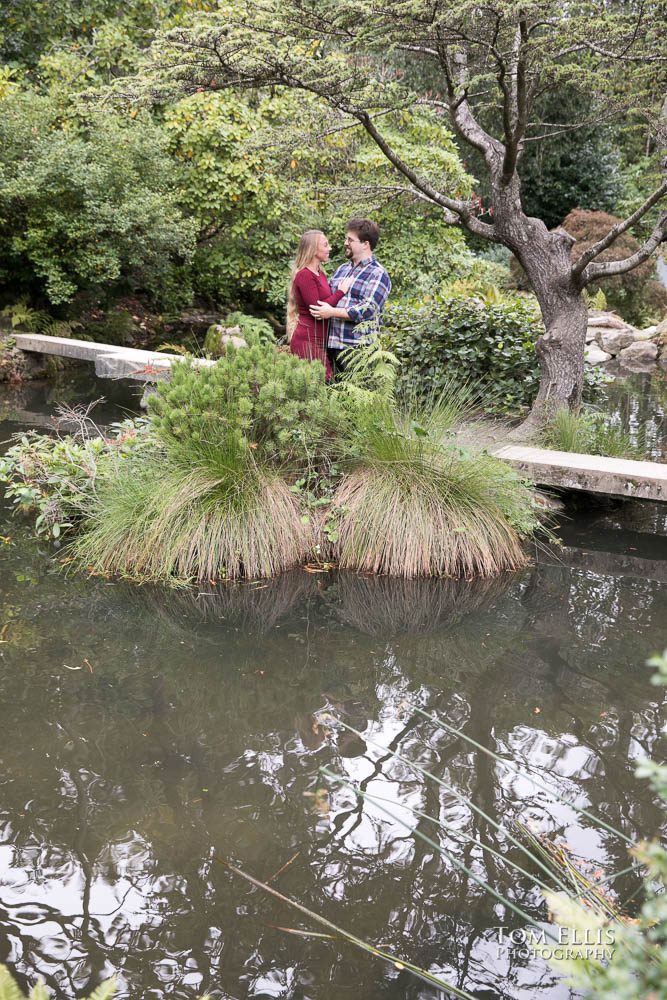 Kelly and David's engagement session at the Kubota Garden. Tom Ellis Photography, Seattle engagement photographer