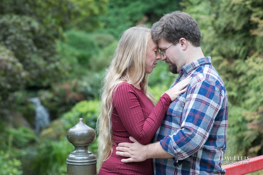 Kelly and David's engagement session at the Kubota Garden. Tom Ellis Photography, Seattle engagement photographer