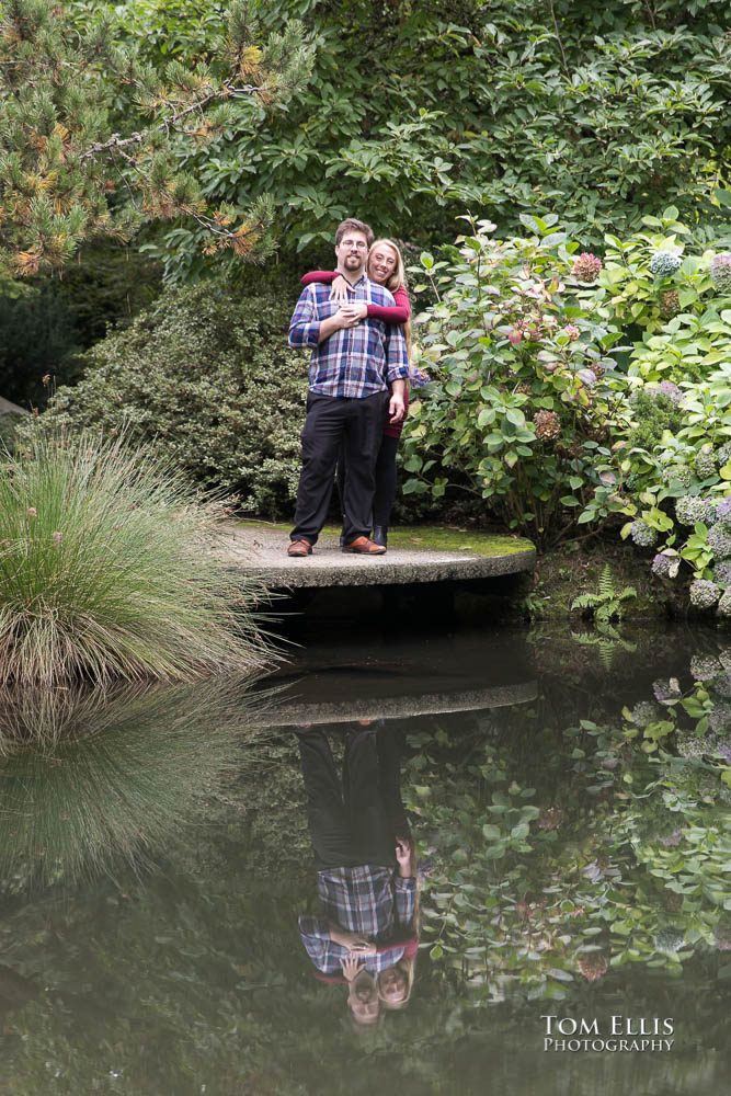 Kelly and David's engagement session at the Kubota Garden. Tom Ellis Photography, Seattle engagement photographer