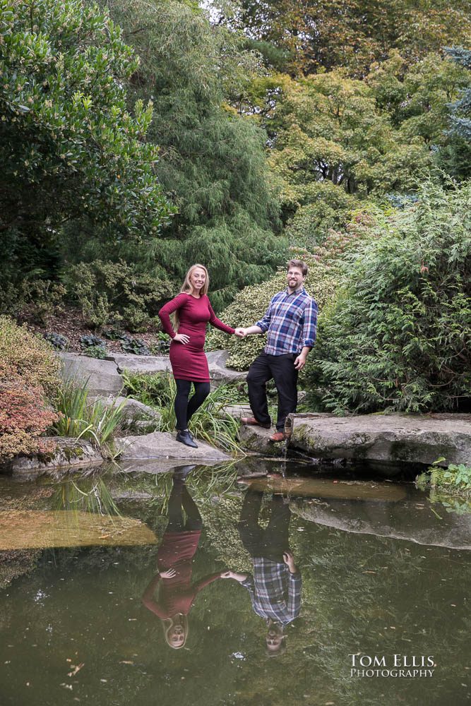 Kelly and David's engagement session at the Kubota Garden. Tom Ellis Photography, Seattle engagement photographer