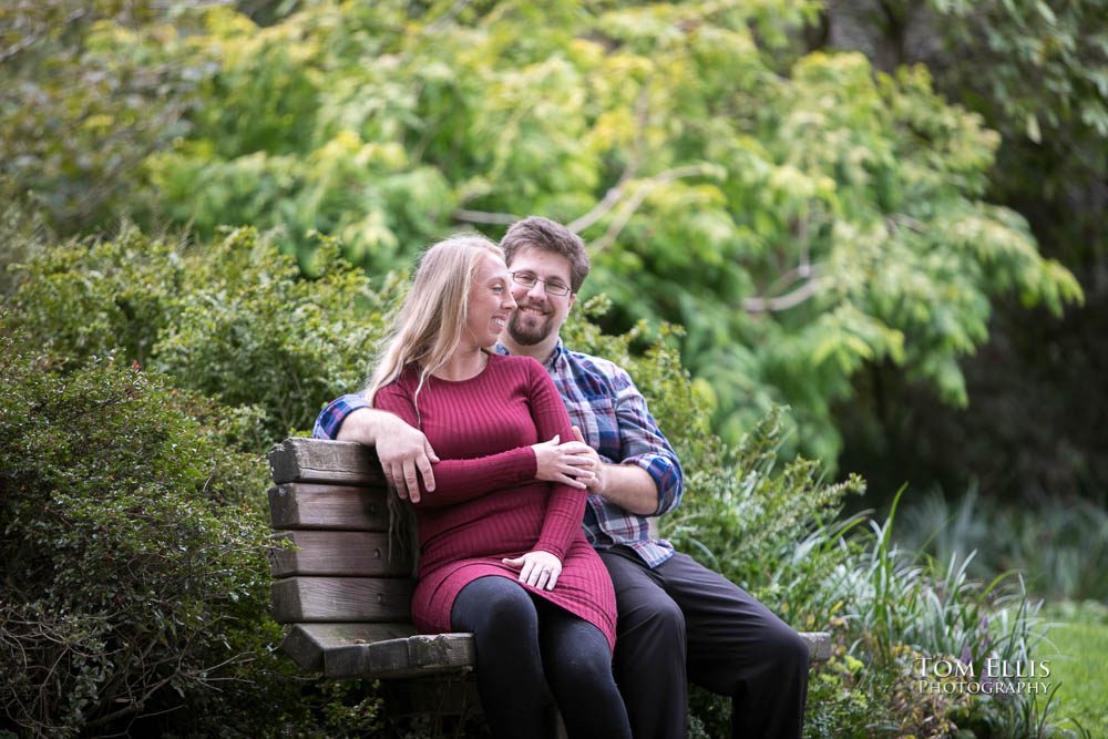 Kelly and David's engagement session at the Kubota Garden. Tom Ellis Photography, Seattle engagement photographer