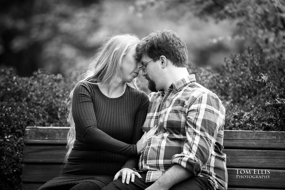 Kelly and David's engagement session at the Kubota Garden. Tom Ellis Photography, Seattle engagement photographer