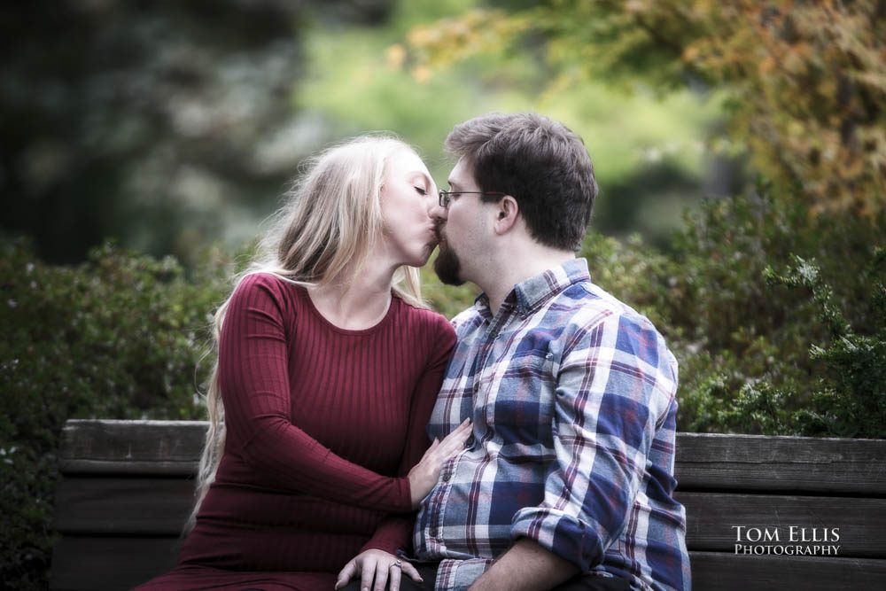 Kelly and David's engagement session at the Kubota Garden. Tom Ellis Photography, Seattle engagement photographer