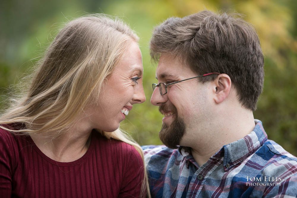 Kelly and David's engagement session at the Kubota Garden. Tom Ellis Photography, Seattle engagement photographer