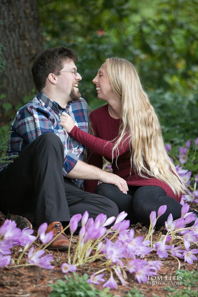 Kelly and David's engagement session at the Kubota Garden. Tom Ellis Photography, Seattle engagement photographer