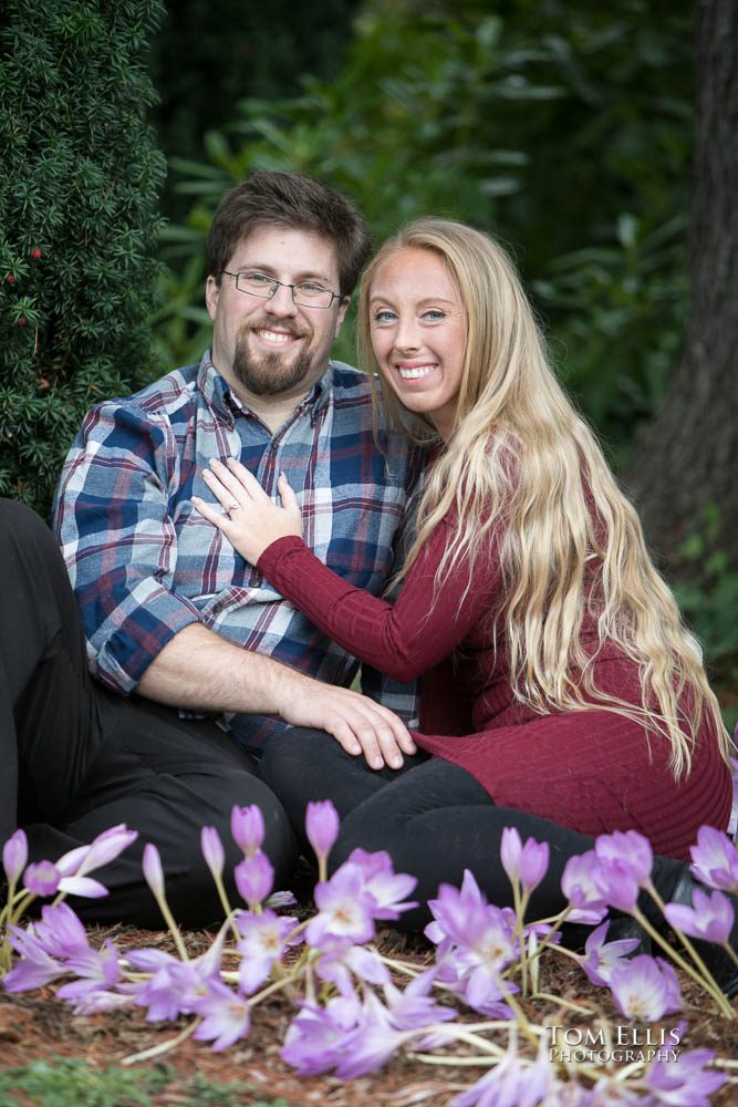 Kelly and David's engagement session at the Kubota Garden. Tom Ellis Photography, Seattle engagement photographer