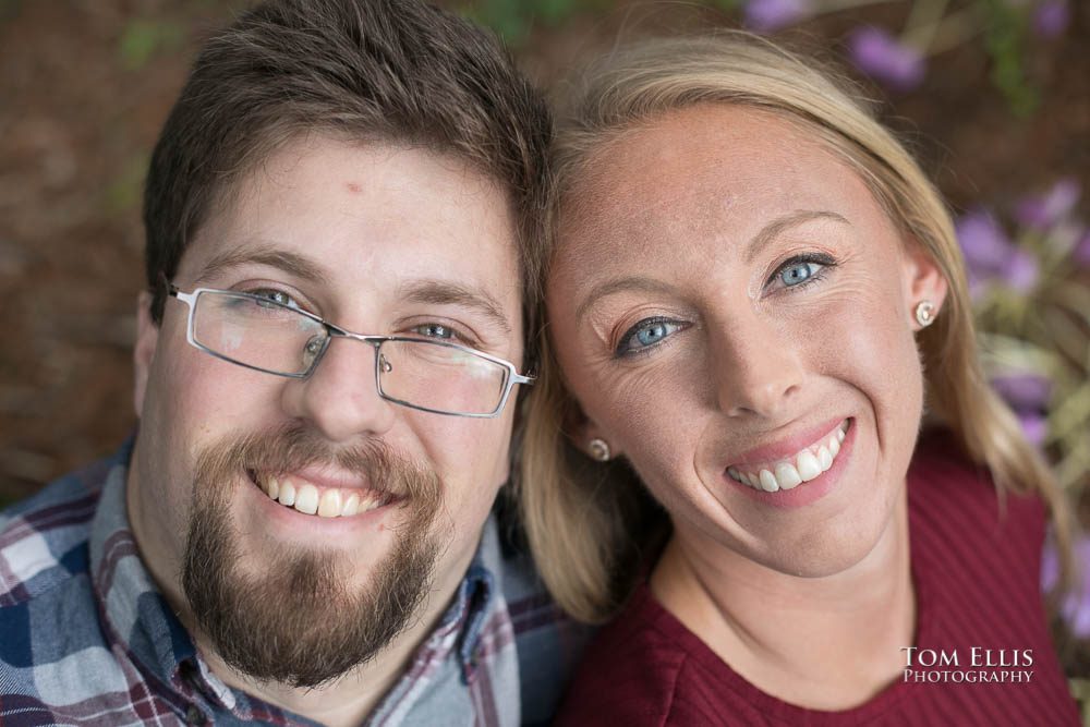 Kelly and David's engagement session at the Kubota Garden. Tom Ellis Photography, Seattle engagement photographer