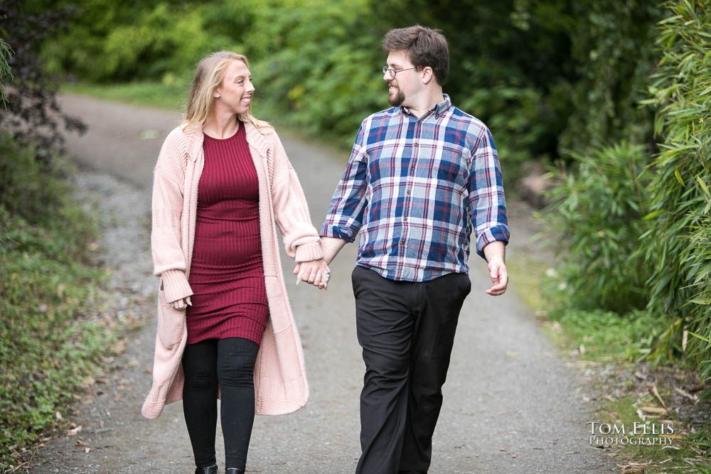 Kelly and David's engagement session at the Kubota Garden. Tom Ellis Photography, Seattle engagement photographer