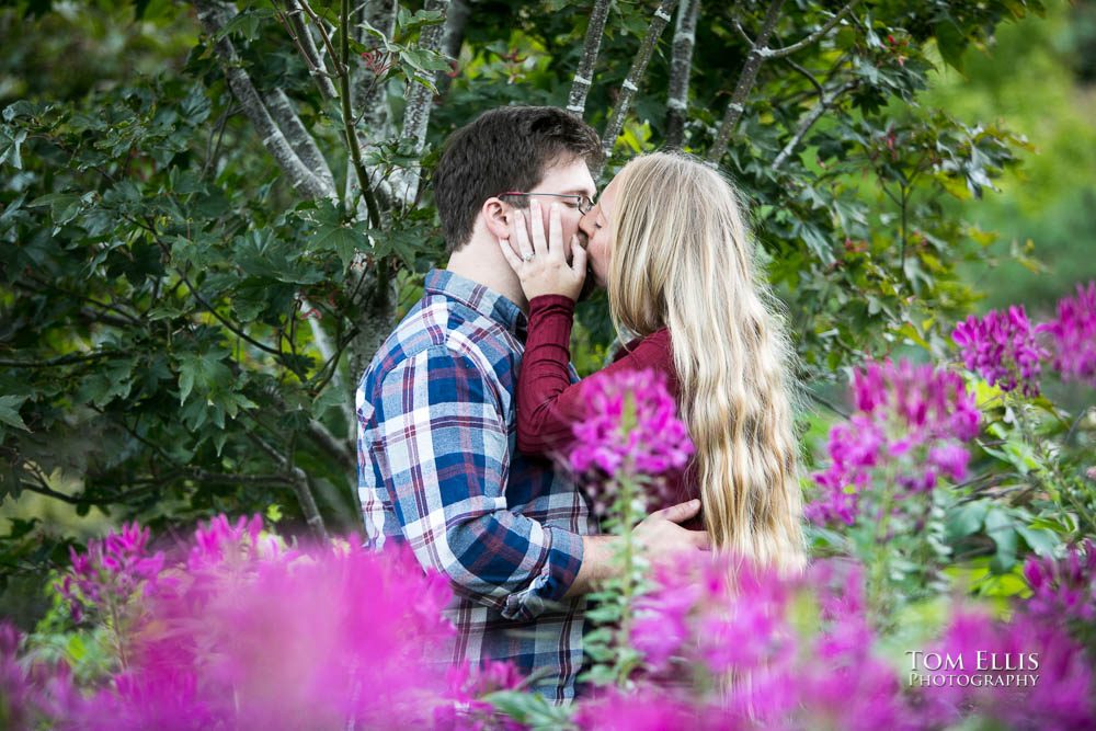 Kelly and David's engagement session at the Kubota Garden. Tom Ellis Photography, Seattle engagement photographer