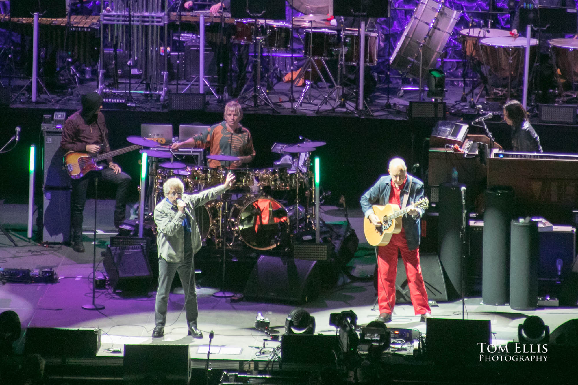 Roger Daltrey and Pete Townshend of The Who perform at T-Mobile Park in Seattle. Tom Ellis Photography