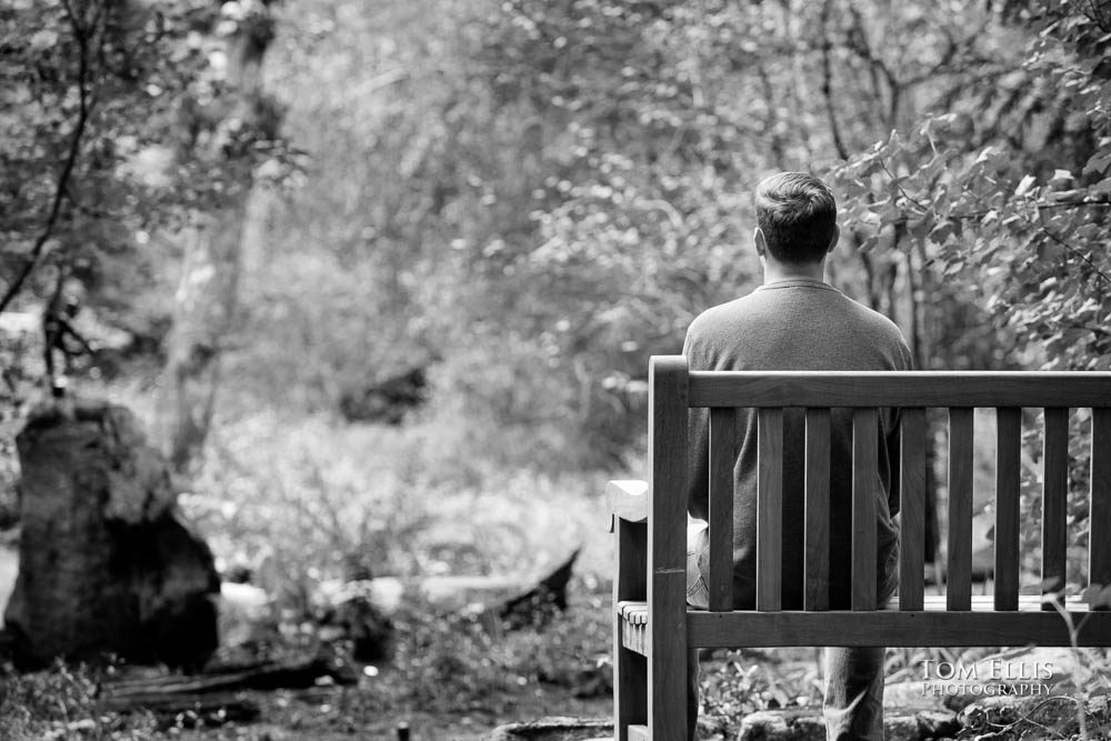 Seattle area senior photography session at the Bellevue Botanical Garden