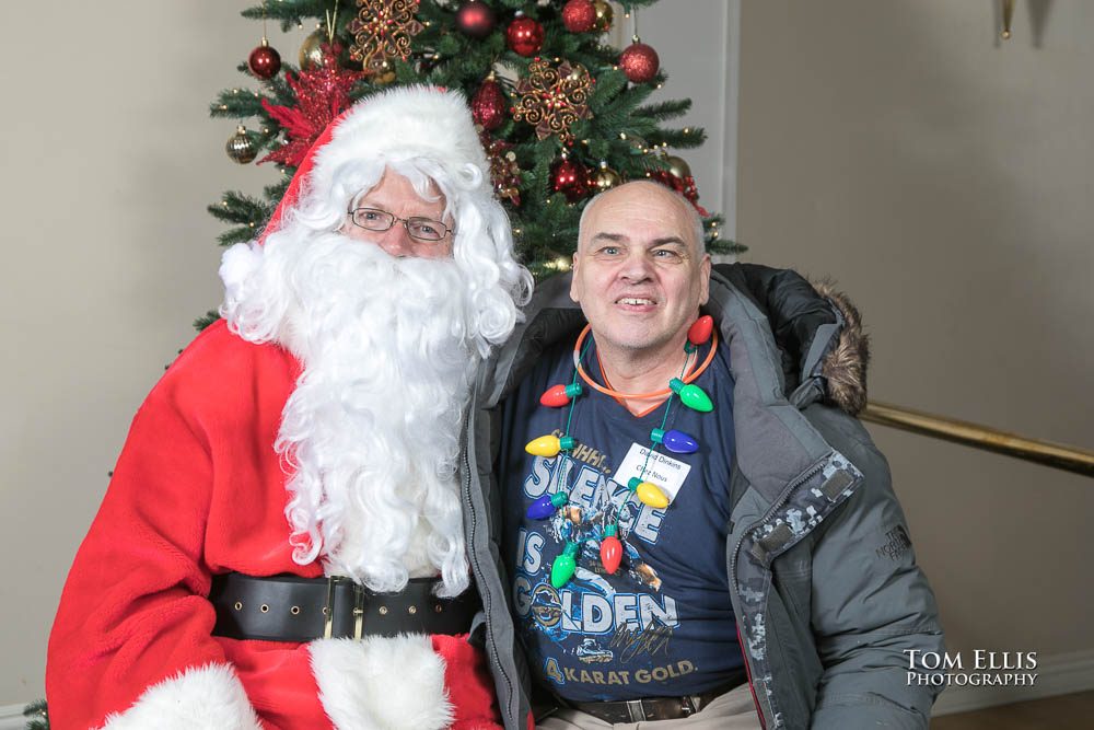 Santa photos at the 2019 Seafair Holiday Cruise. Tom Ellis photography, Seattle event photographer