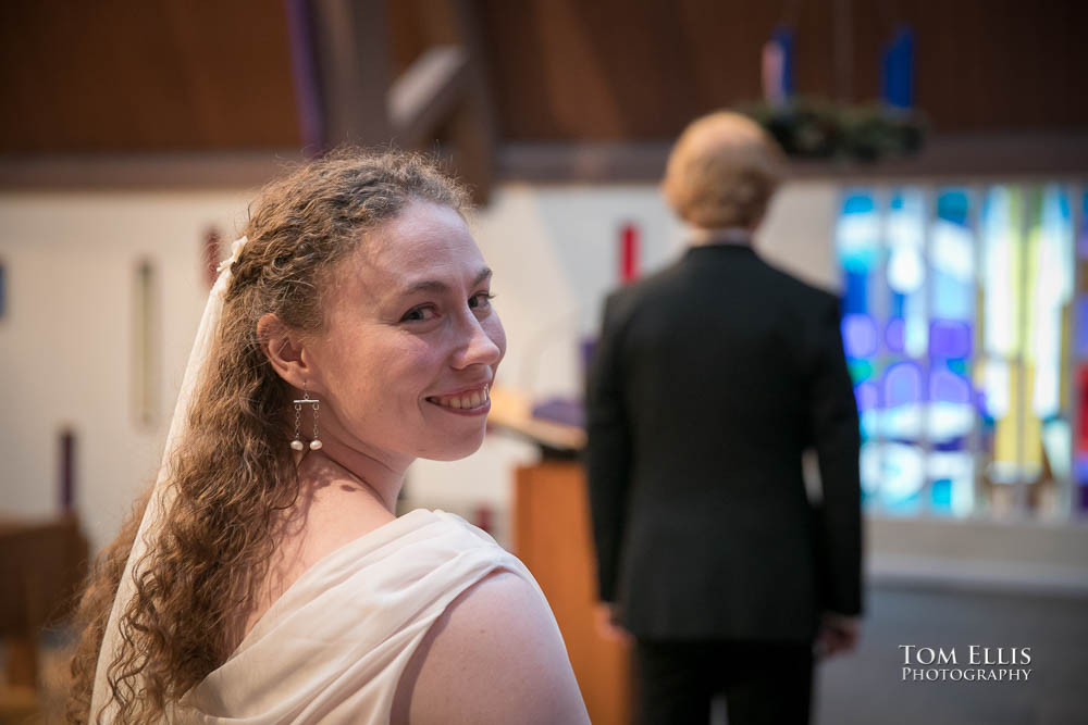 First look for bride and groom. Fantastic fantasy and science fiction HTTYD wedding - Tom Ellis Photography, Seattle wedding photographer