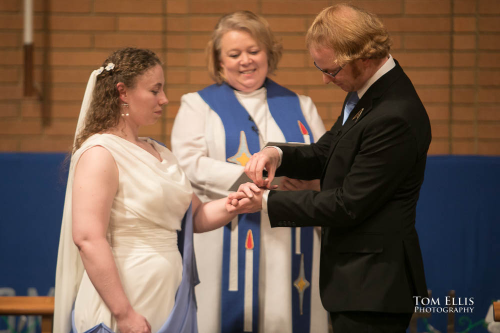 The wedding cermony. Fantastic fantasy and science fiction HTTYD wedding - Tom Ellis Photography, Seattle wedding photographer