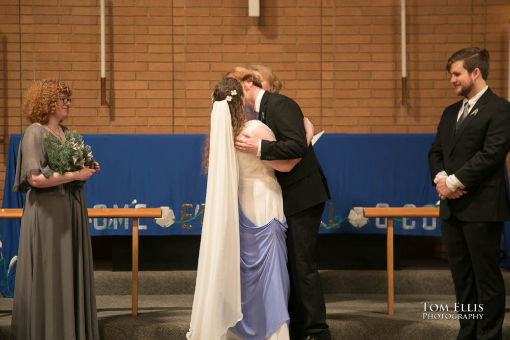 The wedding cermony. Fantastic fantasy and science fiction HTTYD wedding - Tom Ellis Photography, Seattle wedding photographer