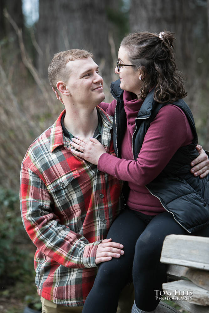 Snoqualmie Falls surprise proposal and engagement session