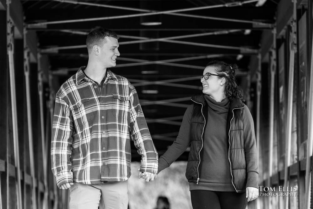 Snoqualmie Falls surprise proposal and engagement session