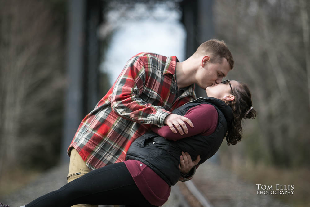 Snoqualmie Falls surprise proposal and engagement session
