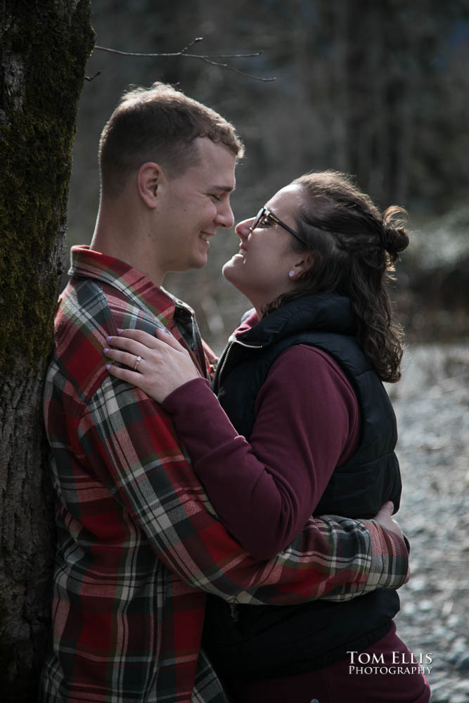 Snoqualmie Falls surprise proposal and engagement session