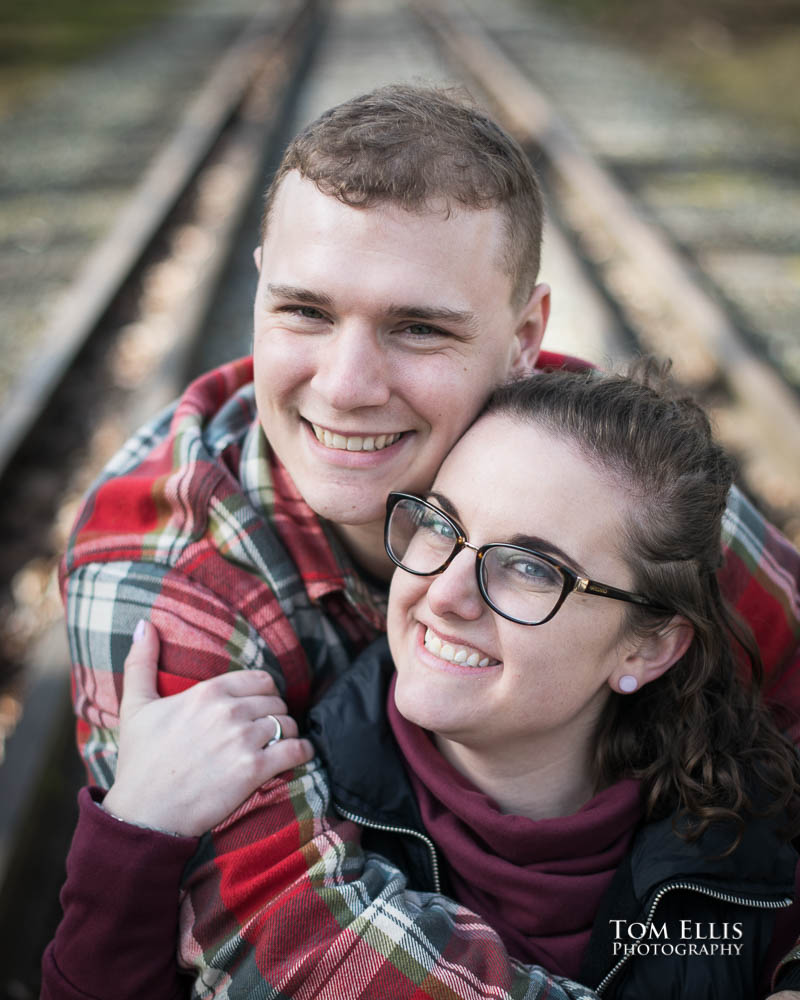 Snoqualmie Falls surprise proposal and engagement session