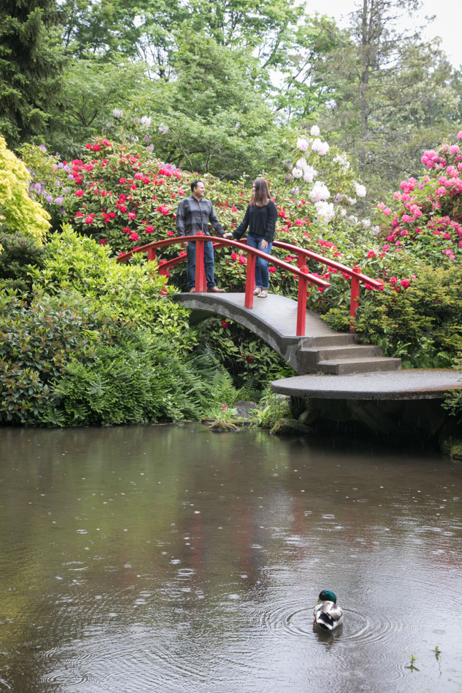 Frank and Whitney's surprise Seattle proposal and engagement session at Kubota Garden. Tom Ellis Photography, top-rated engagement photographer