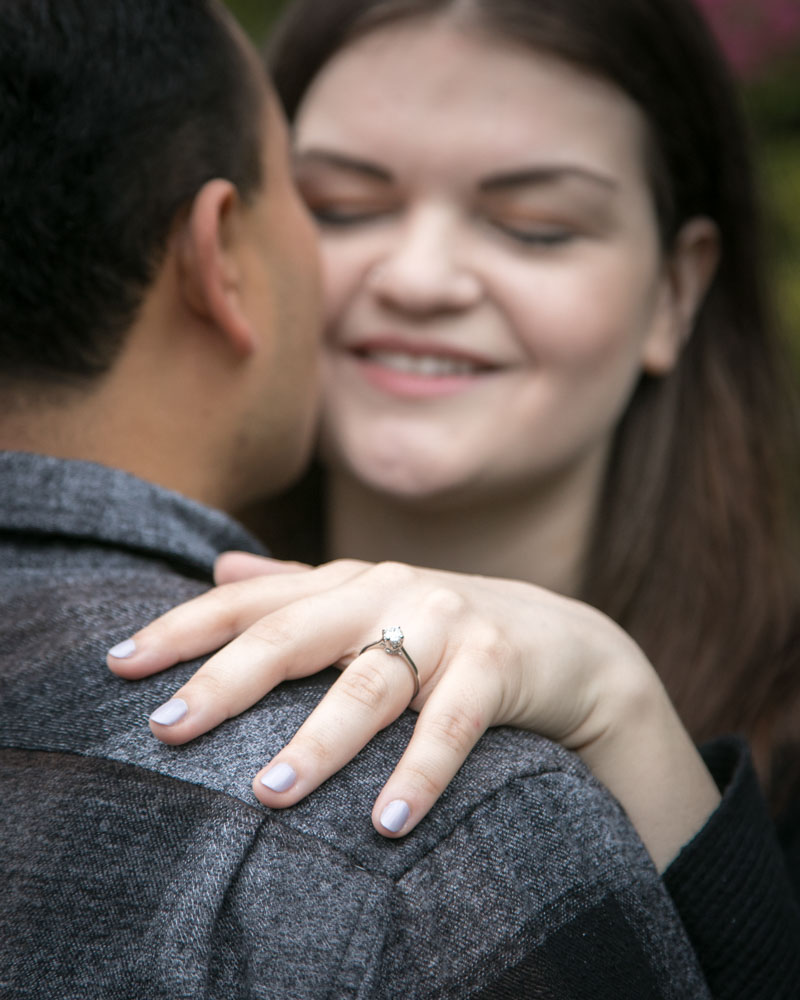 Frank and Whitney's surprise Seattle proposal and engagement session at Kubota Garden. Tom Ellis Photography, top-rated engagement photographer