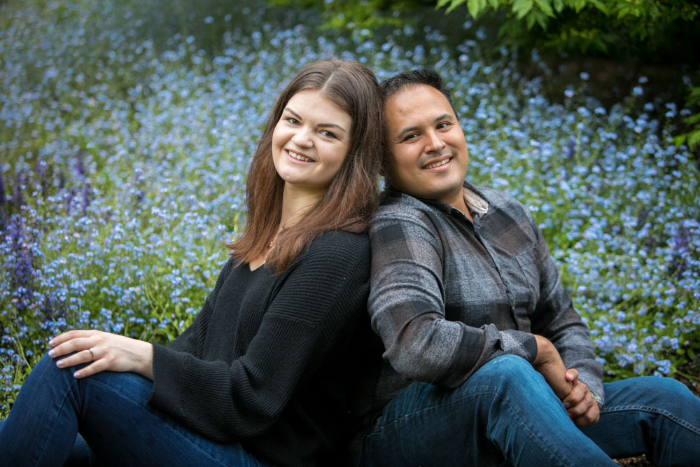 Frank and Whitney's surprise Seattle proposal and engagement session at Kubota Garden. Tom Ellis Photography, top-rated engagement photographer