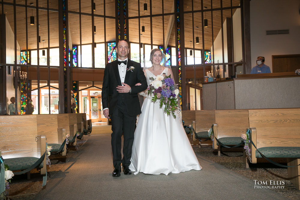 Seattle area wedding during COVID. Wedding ceremony photo. Tom Ellis Photography, Seattle wedding photographer