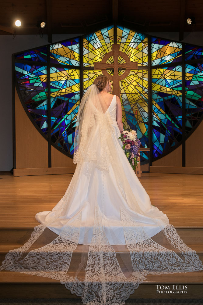 Seattle area wedding during COVID. Wedding ceremony photo. Tom Ellis Photography, Seattle wedding photographer