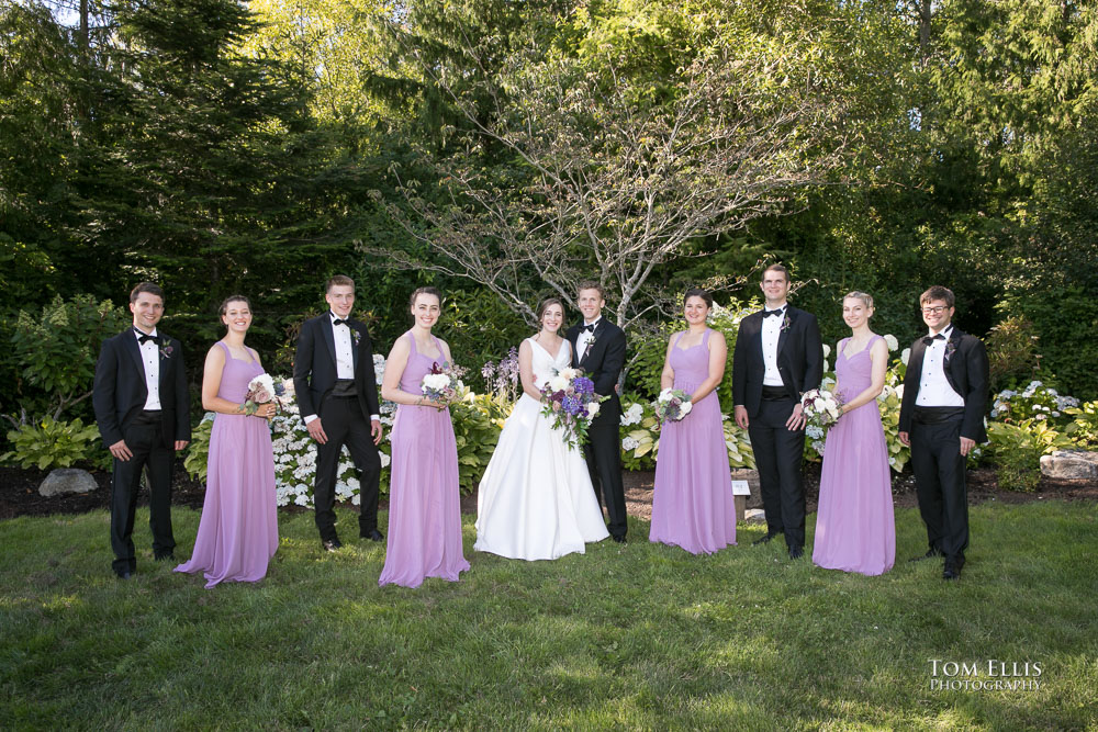 Seattle area wedding during COVID. Wedding party photos. Tom Ellis Photography, Seattle wedding photographer