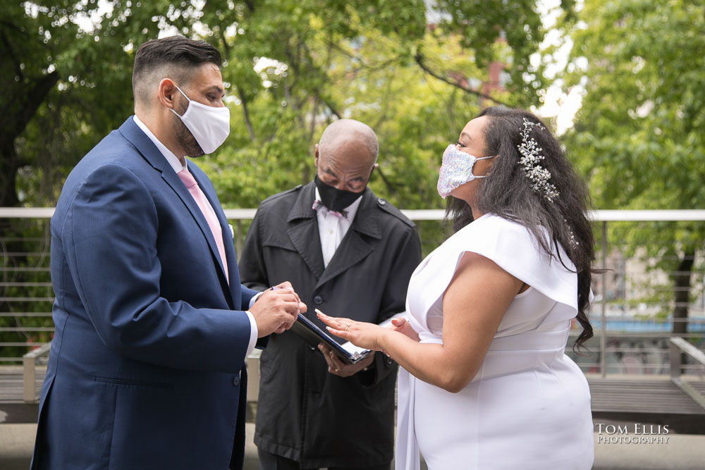 Seattle courthouse elopement wedding that was not in a courthouse. Tom Ellis Photography, Seattle courthouse wedding photographer