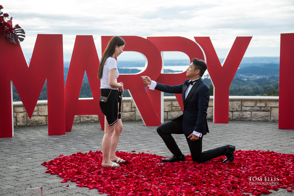 Spectacular Seattle Surprise Marriage Proposal - Tom Ellis Photography