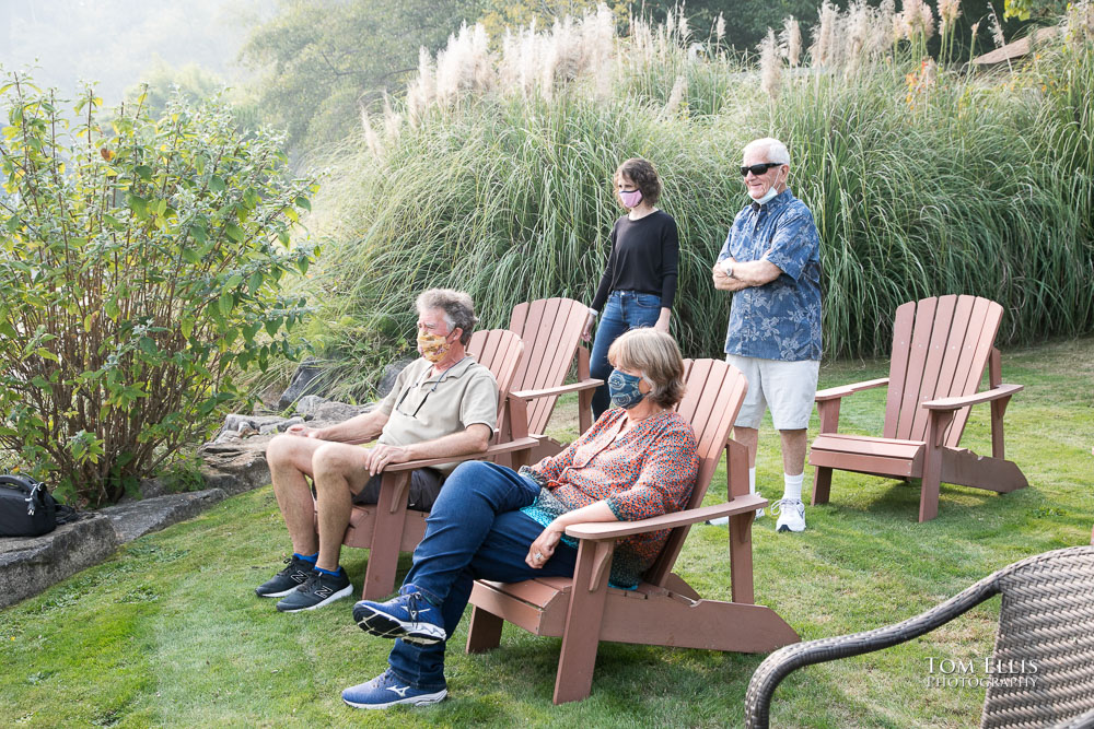 Smoky Seattle area wedding rehearsal on Vashon Island.  Tom Ellis Photography