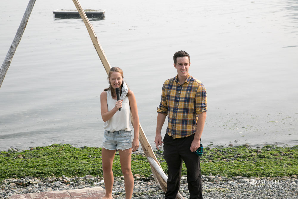 Smoky Seattle area wedding rehearsal on Vashon Island.  Tom Ellis Photography